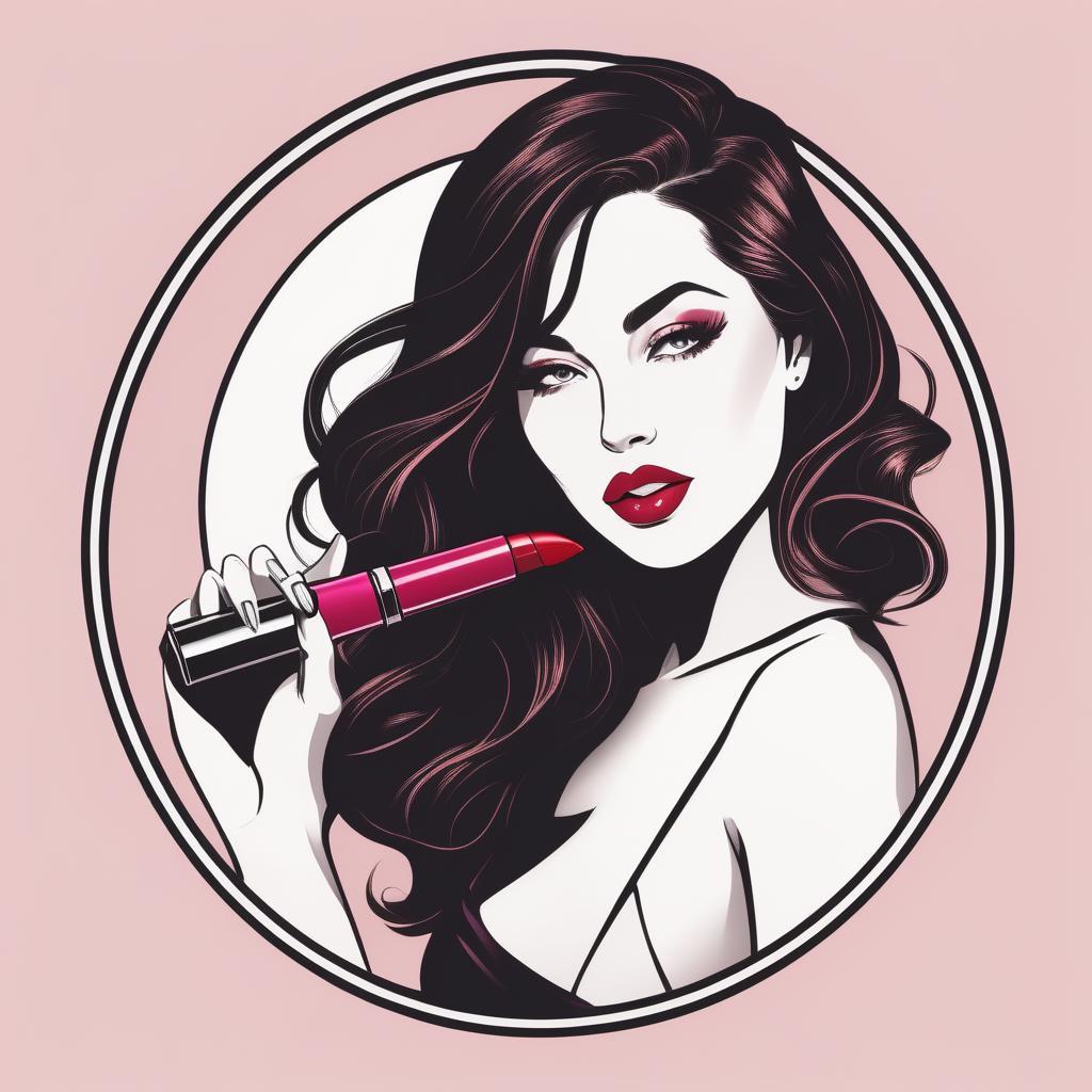 Lipstick Logo Graphic by DEEMKA STUDIO · Creative Fabrica